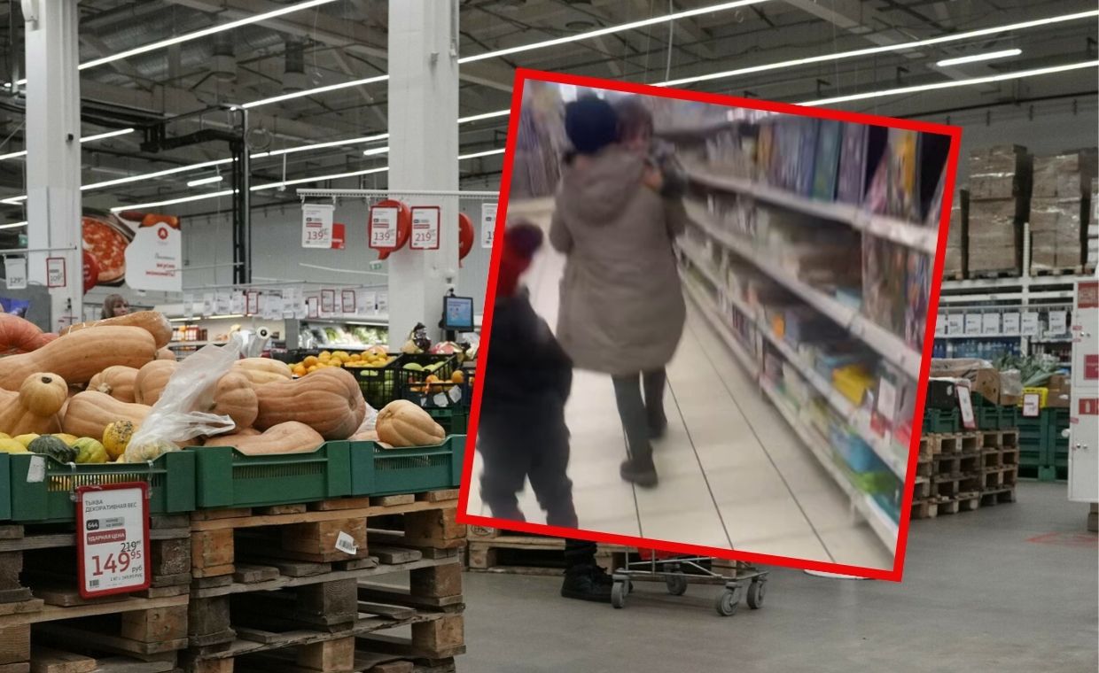 Kobieta została nagrana