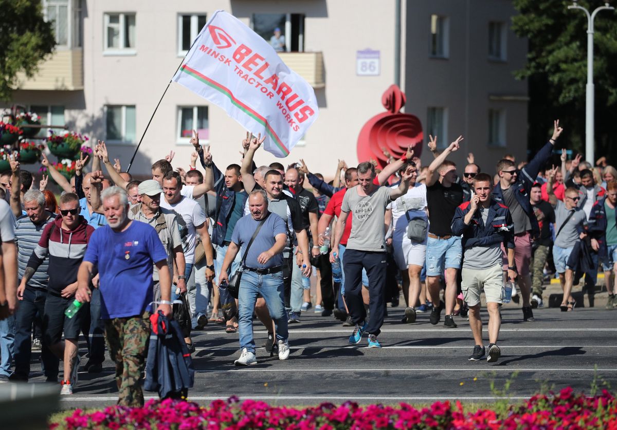 Strajk generalny na Białorusi. Protestują też dziennikarze publicznych mediów