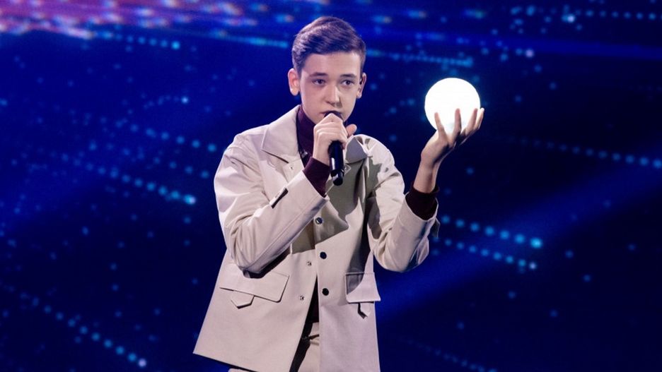Ołeksandr Bałabanow podczas Konkursu Eurowizji Junior 2020