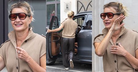 Małgorzata Kożuchowska po wyjściu z teatru posyła przechodniom uśmiechy i ładuje się do Porsche za PÓŁ MILIONA (ZDJĘCIA)