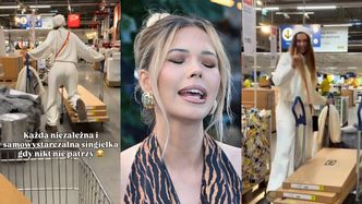 Rozbawiona Sandra Kubicka nadaje z zakupów: "Samowystarczalna i NIEZALEŻNA SINGIELKA" (FOTO)