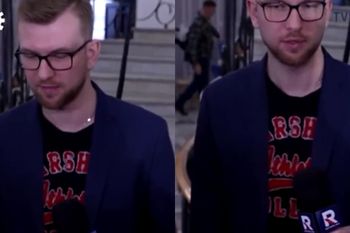 Nietypowe zachowanie pracownika Republiki w Sejmie. Wszystko się nagrało