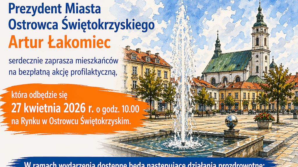 Bezpłatna akcja profilaktyczna na Rynku w Ostrowcu Św.