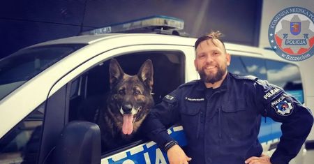 Pijany uciekał na skradzionym rowerze. 20-latka zatrzymał pies Karzeł