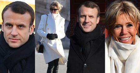 Zmarznięty Emmanuel Macron zwiedza Pekin z opaloną żoną i jej torebką za 6 tysięcy (ZDJĘCIA)