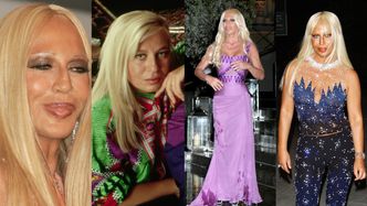 Donatella Versace obchodzi 65. urodziny! Przypomnijmy historię jej SZOKUJĄCEJ metamorfozy (STARE ZDJĘCIA)