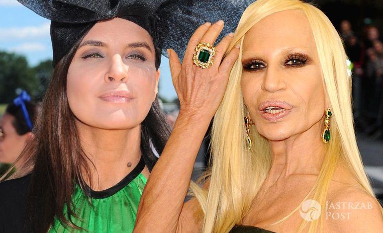 Joanna Horodyńska i Donatella Versace