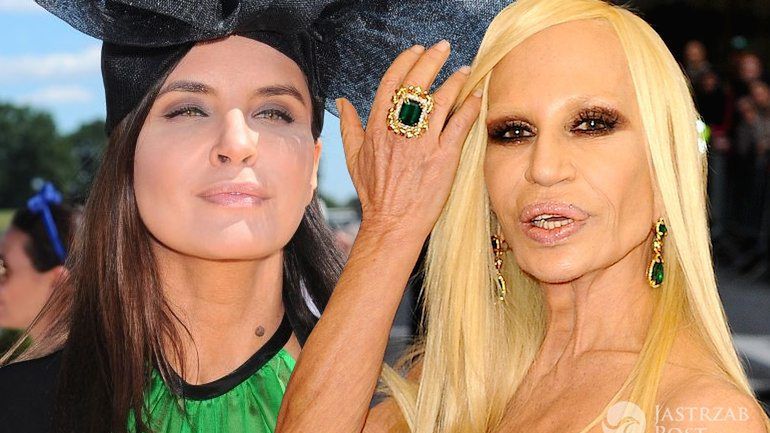 Joanna Horodyńska i Donatella Versace