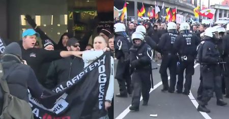 Masowe protesty antyimigracyjne w Kolonii! Doszło do starć z policją!