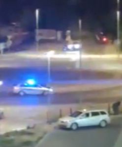 "Popisy" bmw na rondzie. Kierowca miał pecha