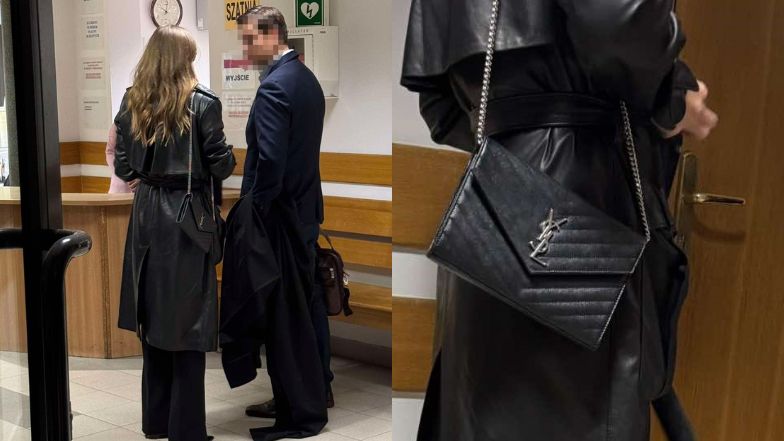 Elegancka Joanna Opozda z torebką za 6 tys. zł w sądzie
