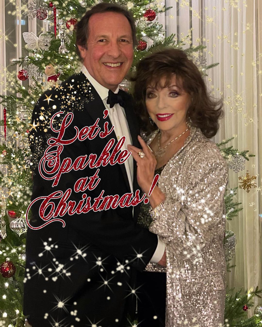 Joan Collins i jej świąteczny relaks w Kalifornii 