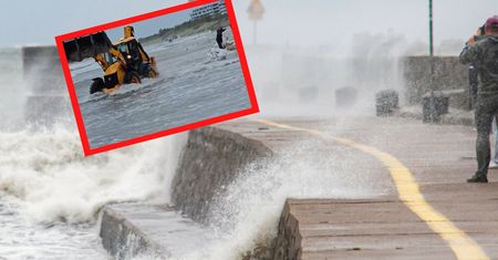 Koszmarna pogoda nad morzem. Nietypowy film z Darłówka