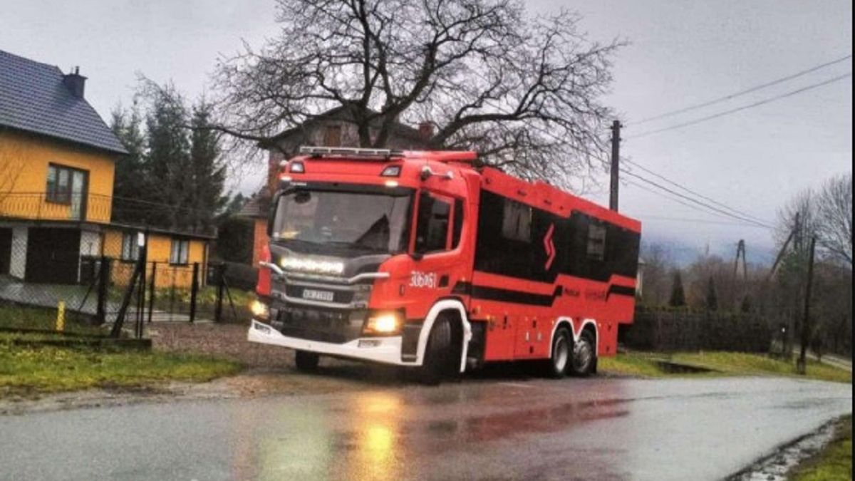 Interwencja strażaków w Inwałdzie.