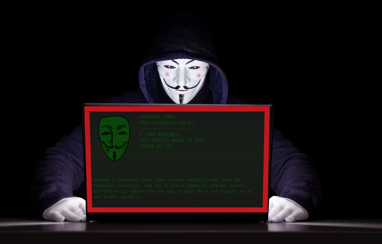 Anonymous stworzyli stronę internetową z przejętymi danymi.