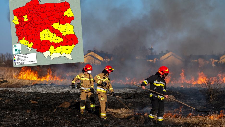 Coraz większe ryzyko pożarów