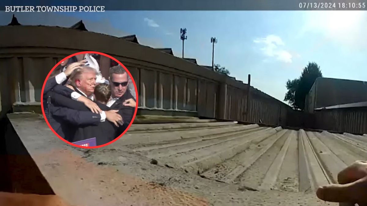 Funkcjonariusz policji wspiął się na dach. Wtedy zobaczył zamachowca  