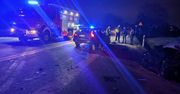 Modła: Ciągnik z beczkowozem zajechał drogę osobówce. Doszło do wypadku z udziałem trzech pojazdów