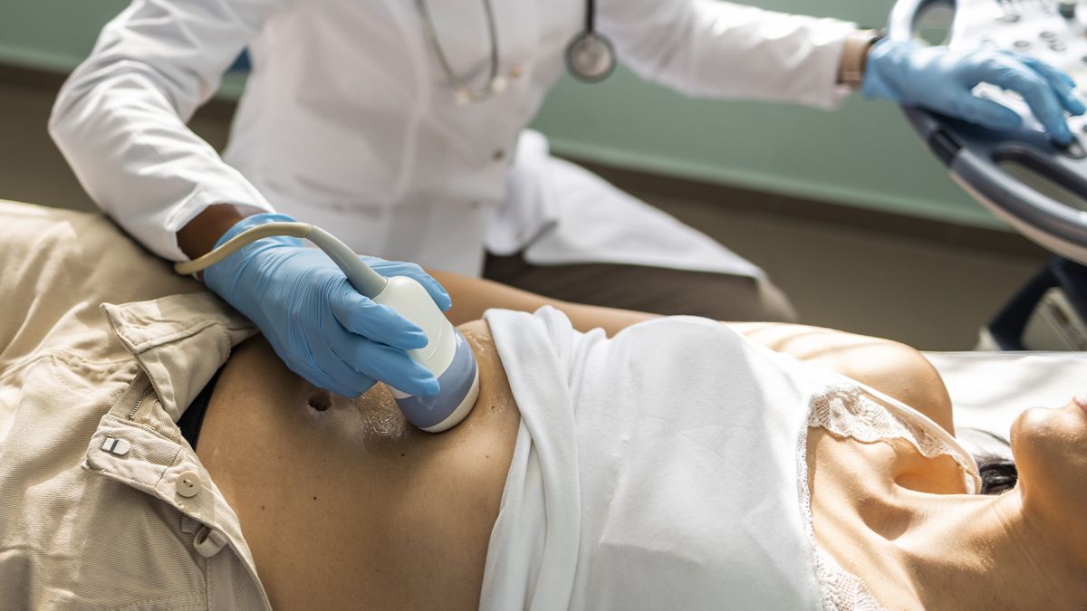Doctor examining mature woman with ultrasound scanner device
Doctor examining mature woman with ultrasound scanner device
ljubaphoto