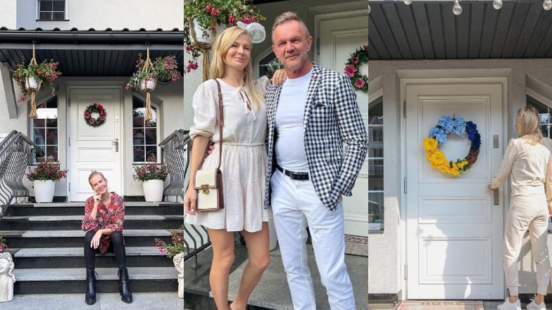 Wejście do domu Edyty i Cezarego Pazurów