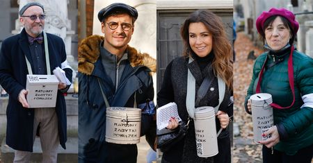 Gwiazdy kwestują na Powązkach: Beata Tadla, Artur Barciś, Hanna Śleszyńska, Mateusz Damięcki...