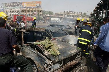 Wybuch bomby koło restauracji w Bagdadzie