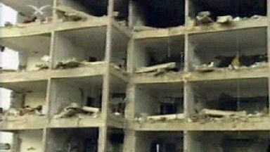 Budynek w Rijadzie po zamachu