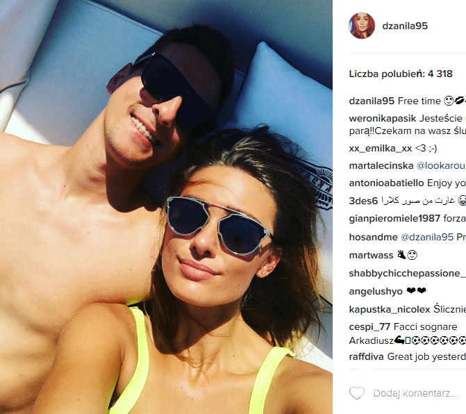 Arkadiusz Milik ma aparat na zębach