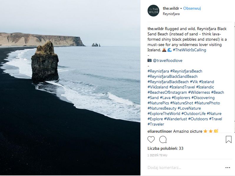 Miejsce 15. Reynisfjara Beach, Islandia