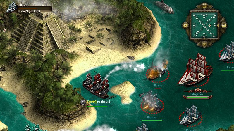 Kadr z gry "Seafight Piraci"