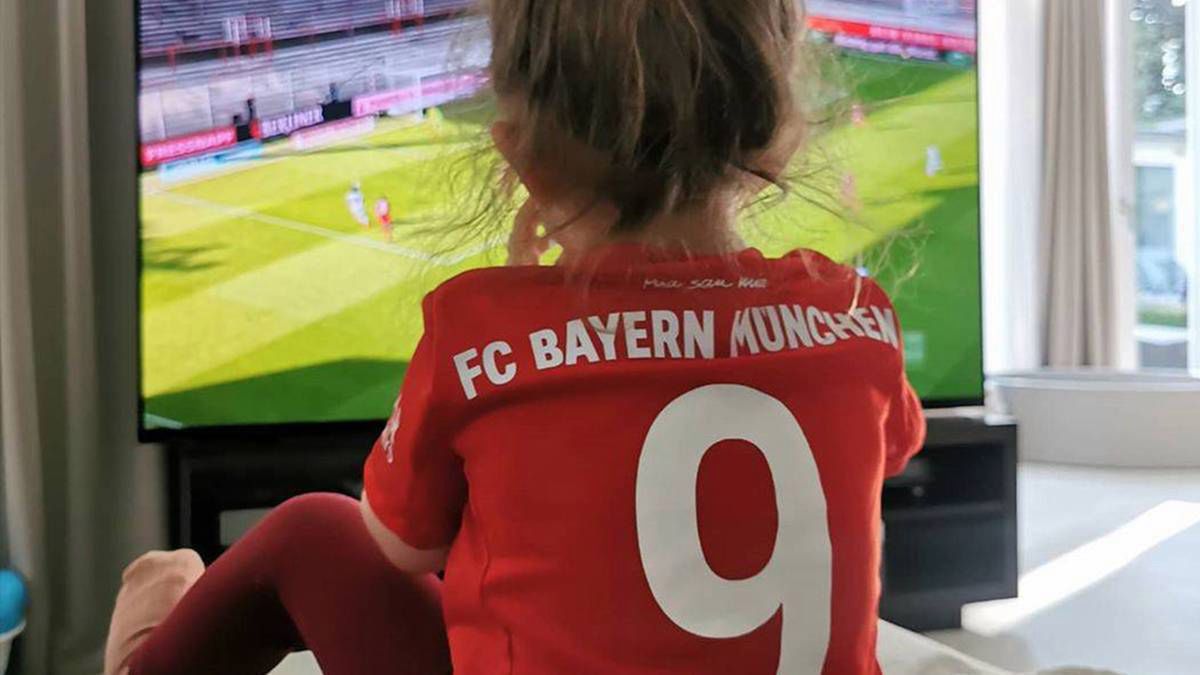 Klara Lewandowska kibicuje tacie