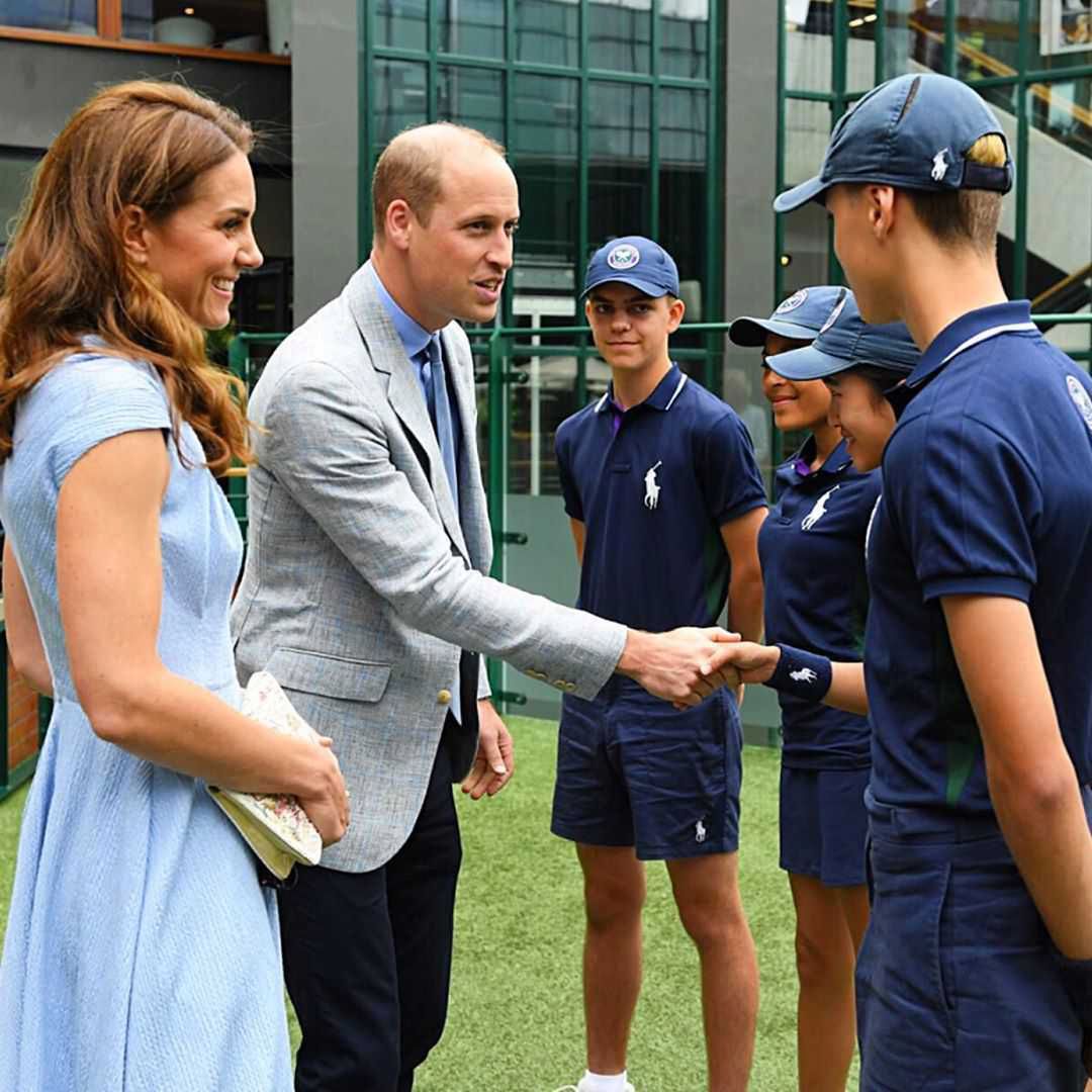Księżna Kate z Williamem podczas finału Wimbledonu mężczyzn