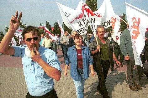 Manifestacja w obronie miejsc pracy w Elblągu