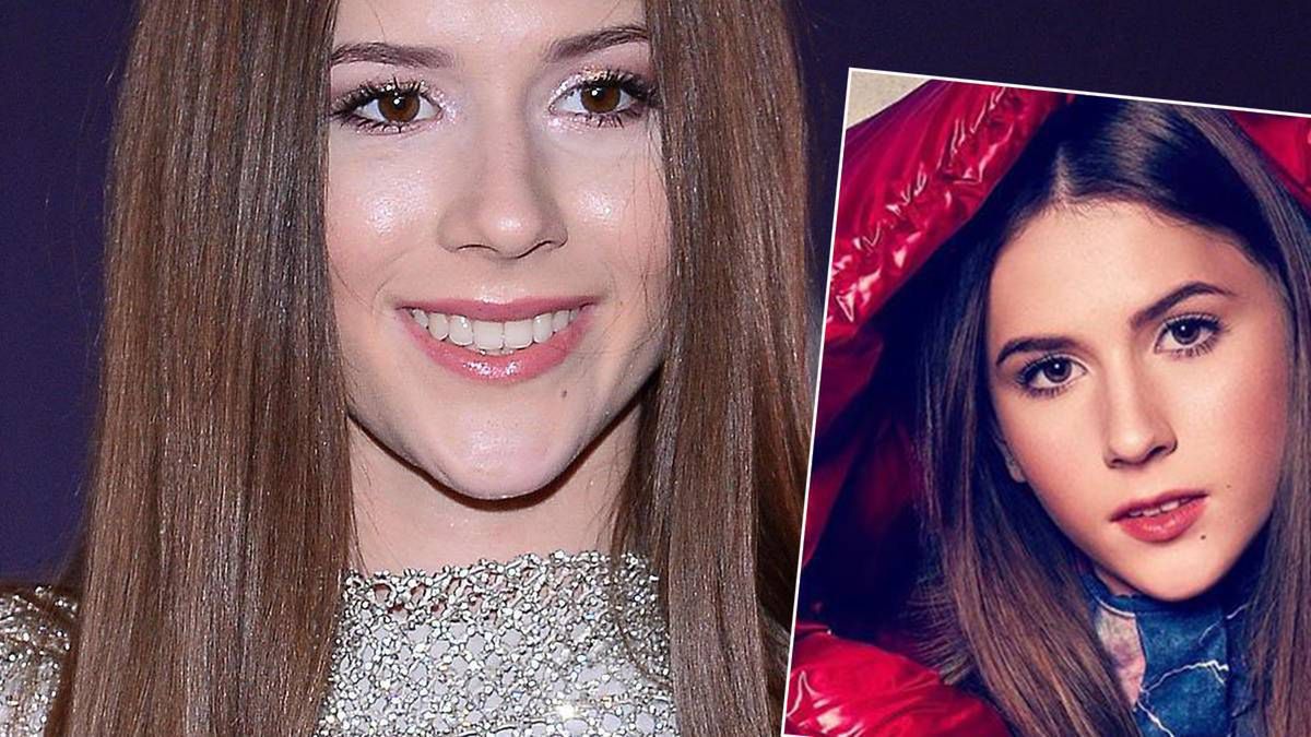 Roksana Węgiel w zimowej kurtce