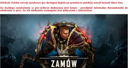 Nie masz języka polskiego na Xboksie One? Nie kupuj Diablo 3 po polsku!