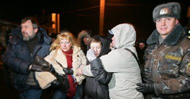 Dzień solidarności na Białorusi - milicja aresztowała ok. 20 osób