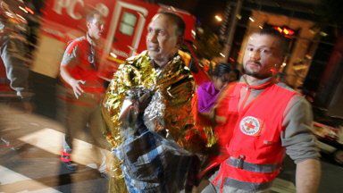 Ewakuacja mieszkańców budynku