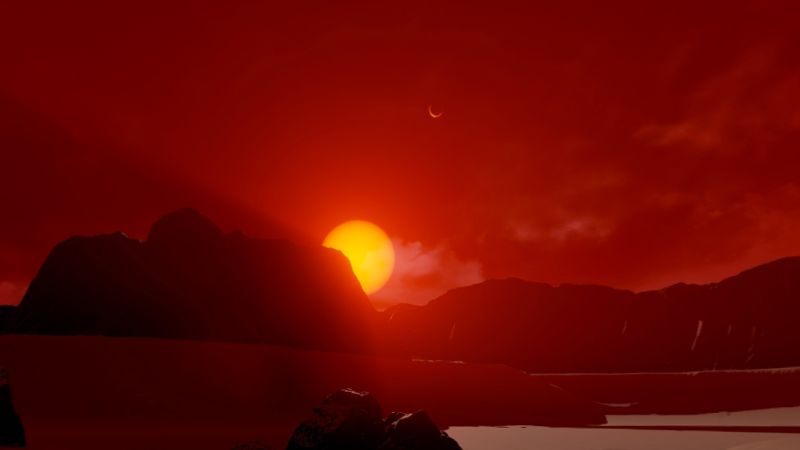 Wizualizacja powierzchni jednej z planet