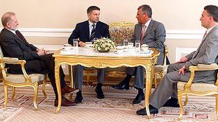 Władysław Frasyniuk i prezydent Kwaśniewski