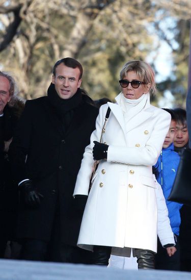 Brigitte Macron i Emmanuel Macron w Chinach