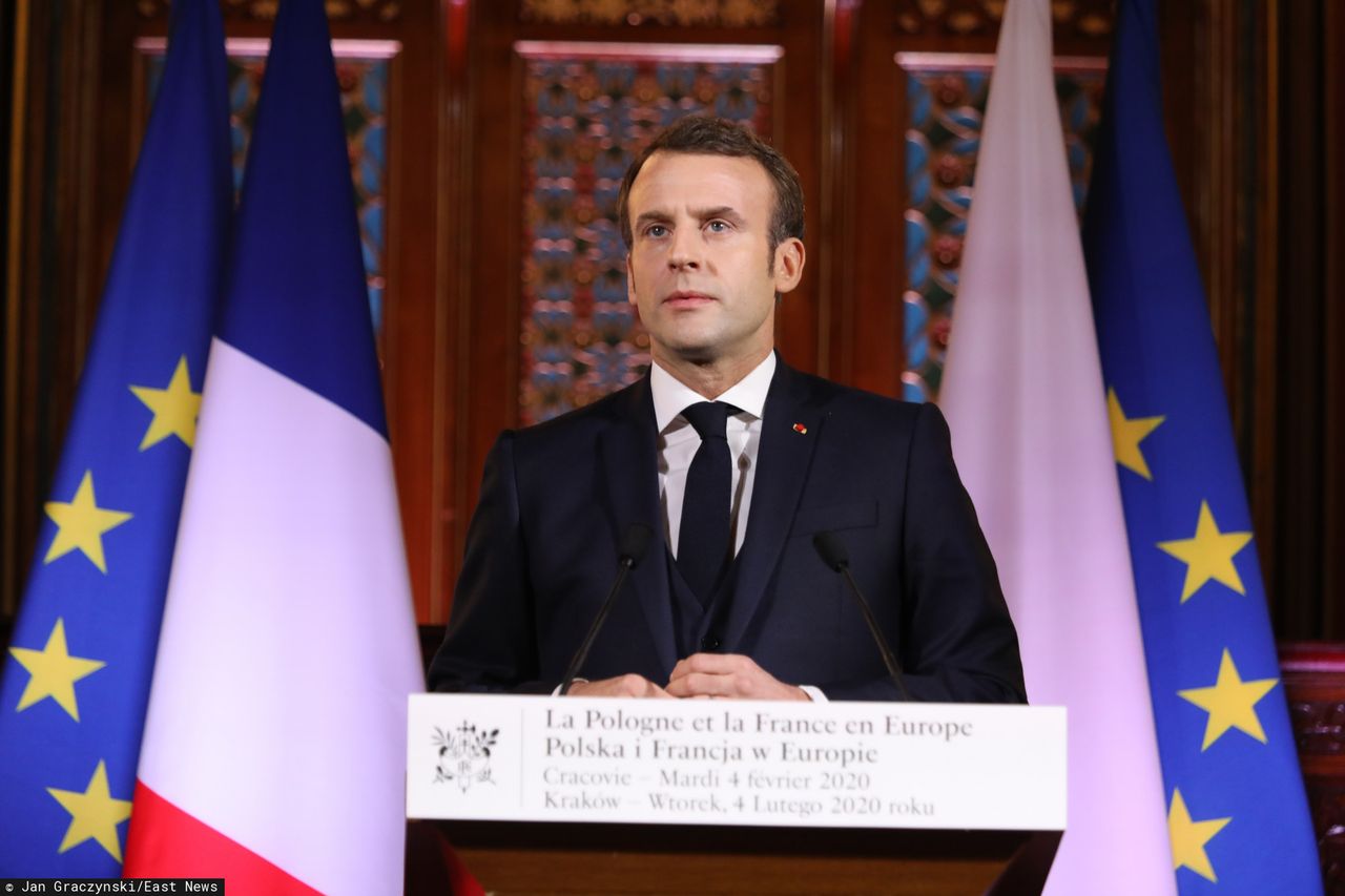 Emmanuel Macron wygłasza wykład na UJ. "Jesteśmy zaniepokojeni reformą sądownictwa"