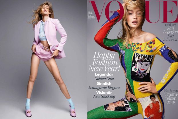 Gigi Hadid na 21. okładce "Vogue'a"