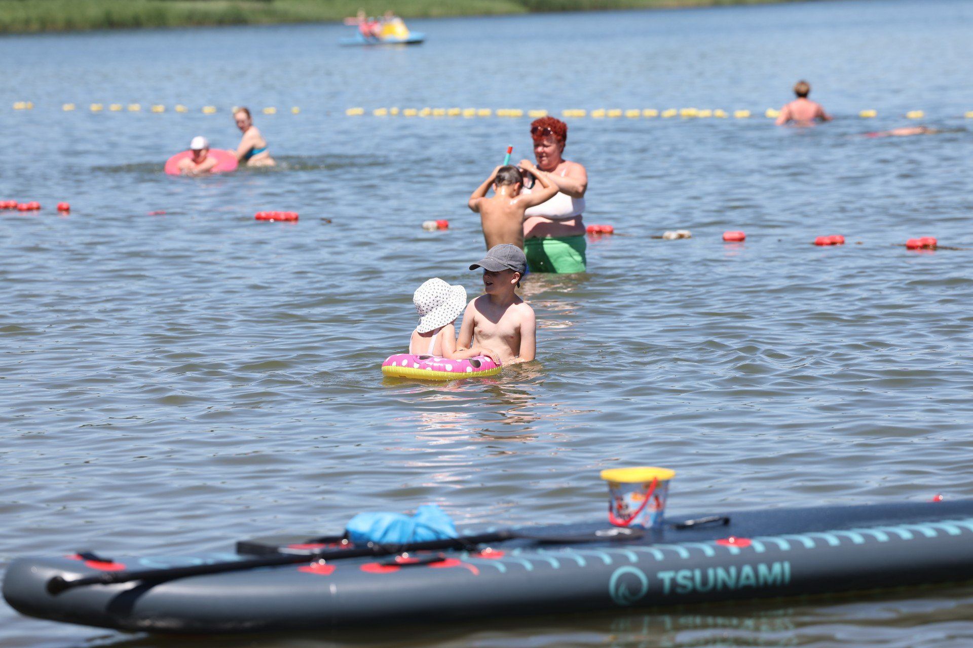 Tłumy plażowiczów na Pogorii III w Dąbrowie Górniczej