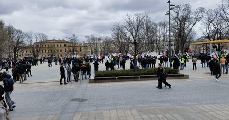 Manifestacja górników z Bogdanki w centrum Lublina — zdjęcia
