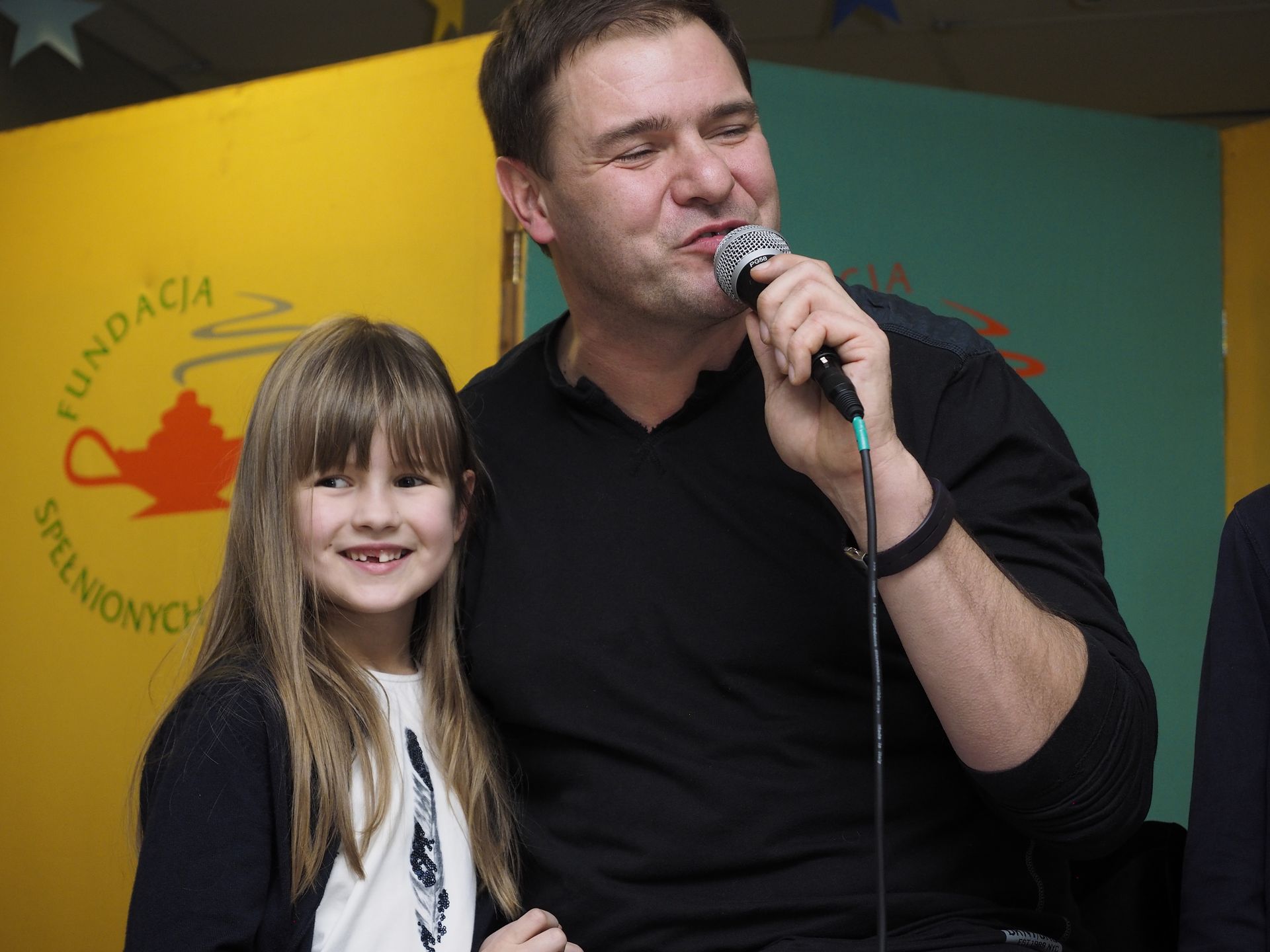 Tomasz Karolak z córką Leną w 2014 roku