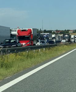 Korek na A4. "Wystrzeliła opona"