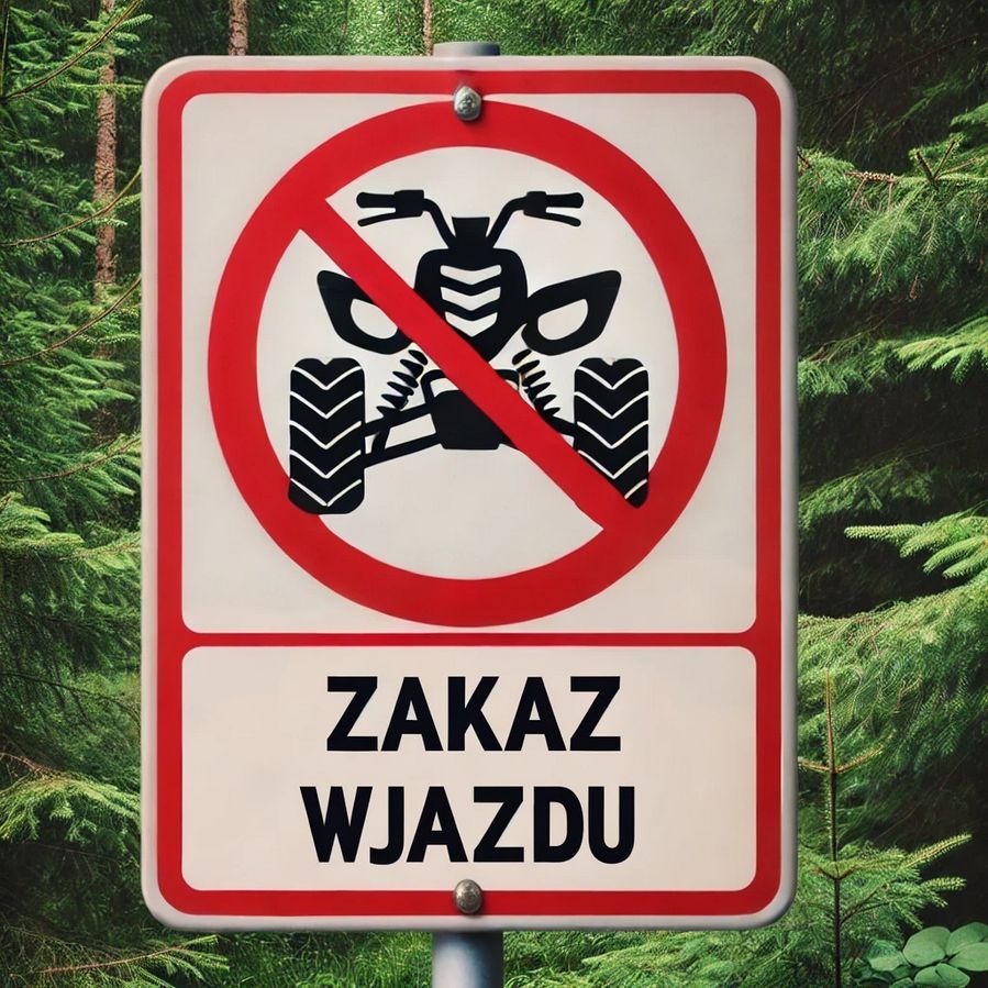 Wzmożone kontrole lasów - policja w Gostyninie w walce z kierowcami quadów, motocykli crossowych oraz samochodów terenowych