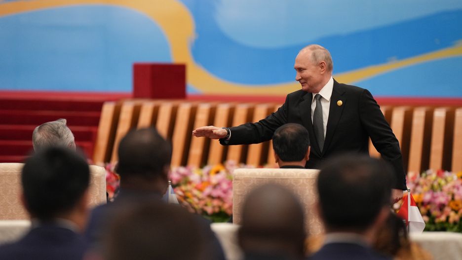 Nz. Władimir Puitn podczas październikowego pobytu w Chinach