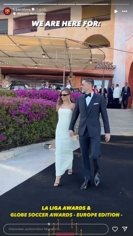 Anna i Robert Lewandowscy na gali