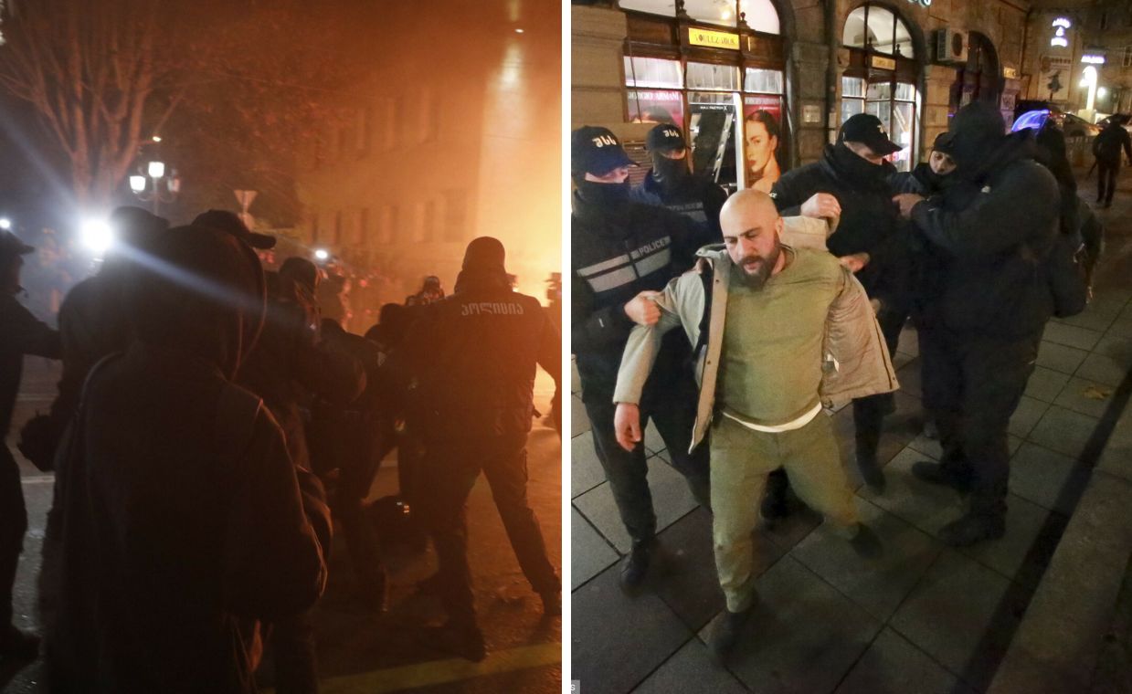 Georgia turmoil: Protests over delayed EU talks intensify